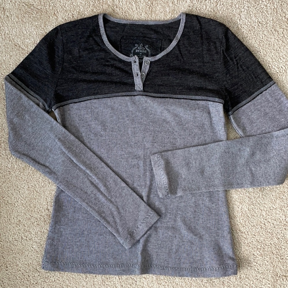 PrAna Henley style top.